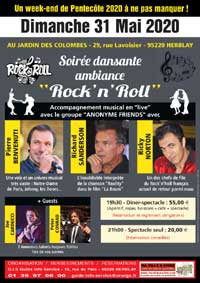 Dimanche 31 mai 2020 - Dîner-spectacle : Soirée “Rock’n’Roll" et dansante à Herblay