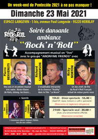 Dimanche 31 mai 2020 - Dîner-spectacle : Soirée “Rock’n’Roll" et dansante à Herblay