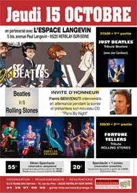 D&icirc;ner spectacle du 13 octobre 2016 &agrave; Herblay